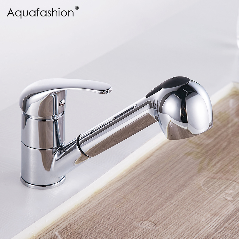 Commercial Kitchen Mixer Tap - Kitchen Faucets 360 Degree Swivel Pull
