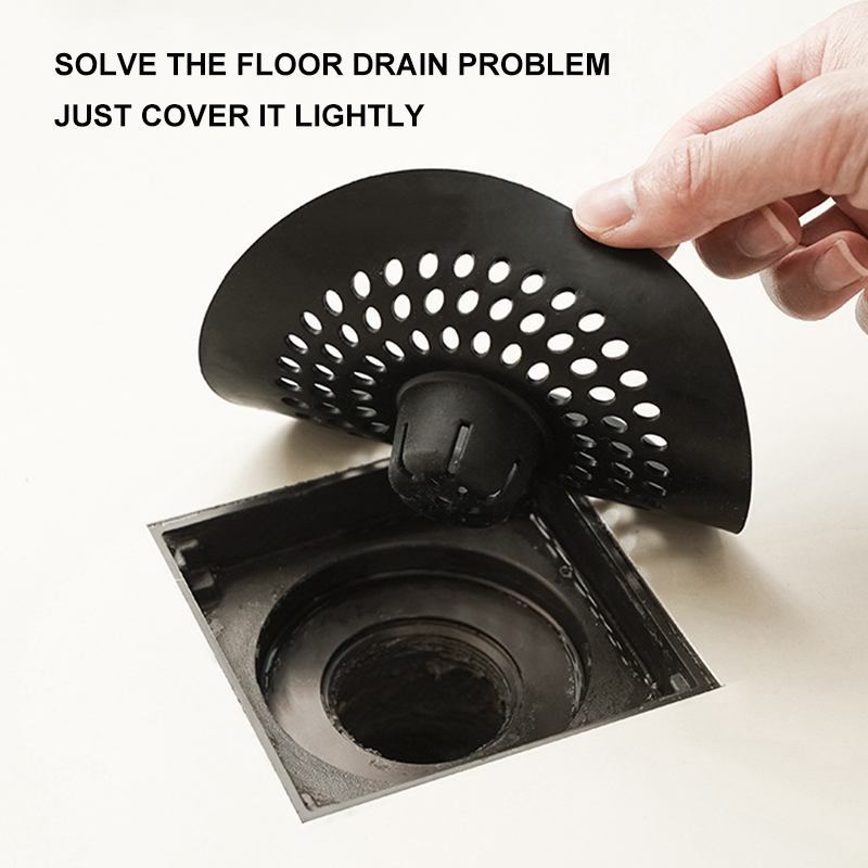 Kitchen Flooring Commercial - Anti-blocking Silicone Floor Drain Sticker Bathroom