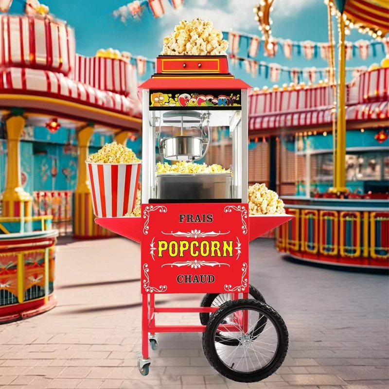 Commercial Popcorn Machine - Professional Commercial Popcorn Machine With Cart
