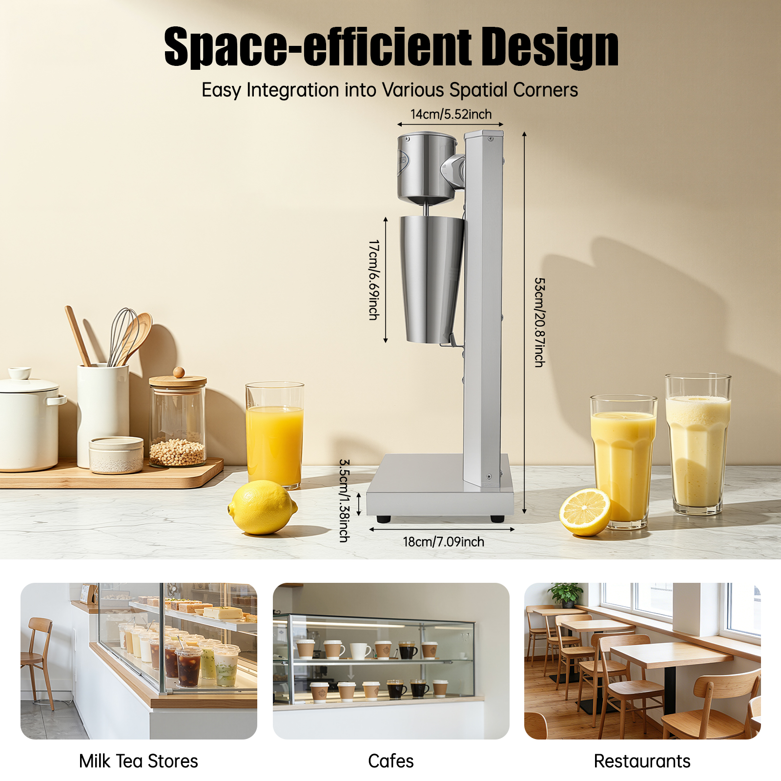 Silver Single Head Milkshake M – Bar Blender Mixing recenzja i cena