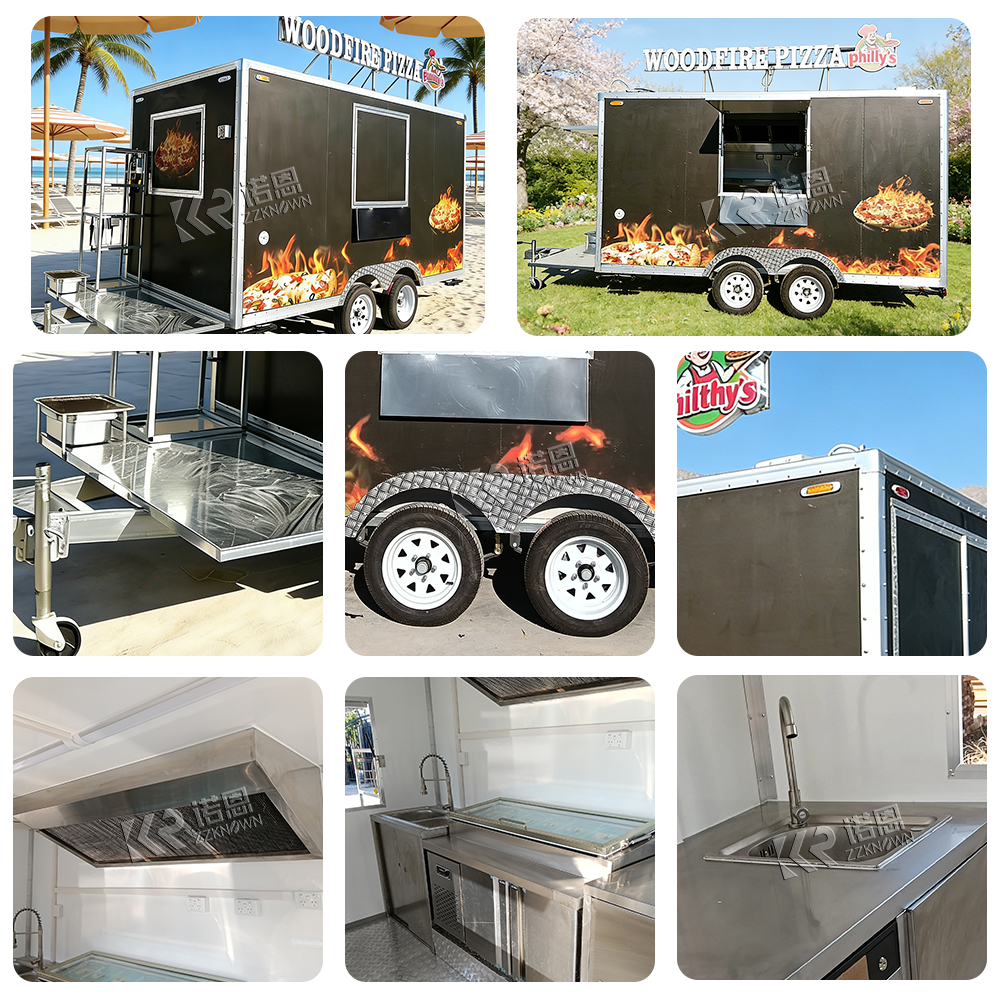 Customizable Food Vending Cart – Commercial Kitchen Trailer recenzja i cena