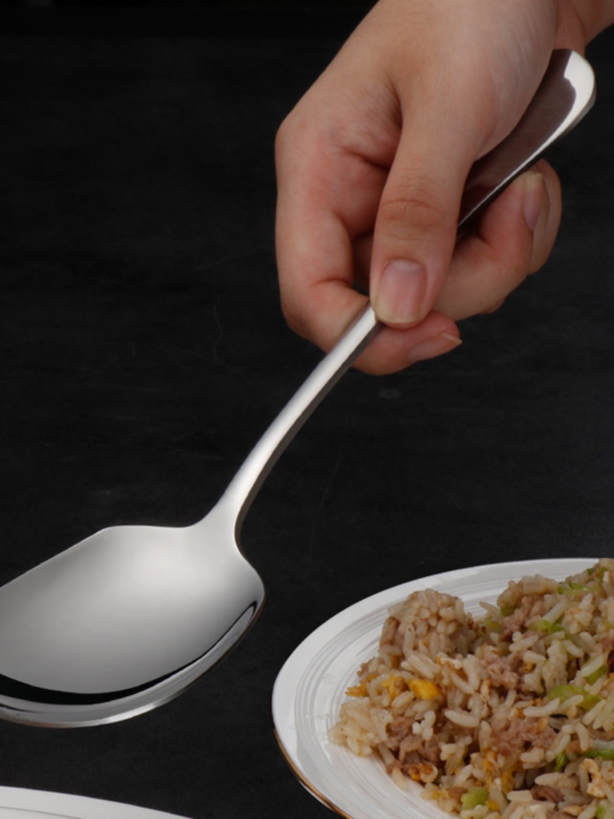 Large Stainl Steel Serving Spo – Commercial Kitchen Utensils recenzja i cena