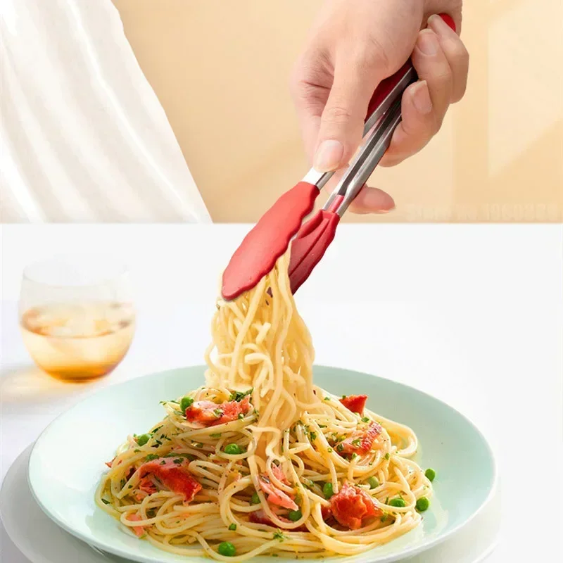 7 Inch Non-Slip Food Tongs Cre – Commercial Kitchen Cooking recenzja i cena