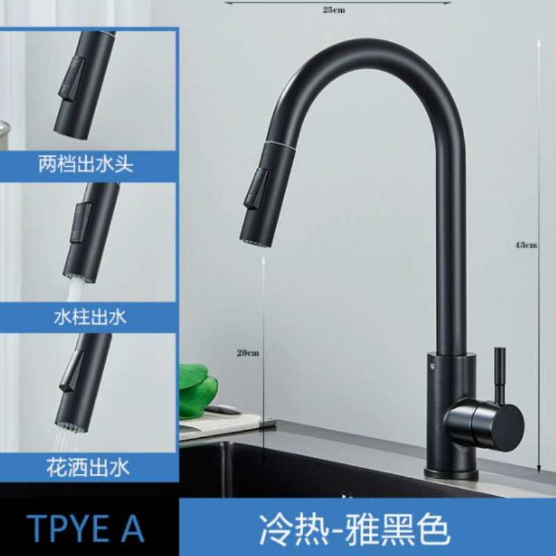Modern Matte Black Kitchen Fau – Commercial Kitchen Mixer Tap recenzja i cena