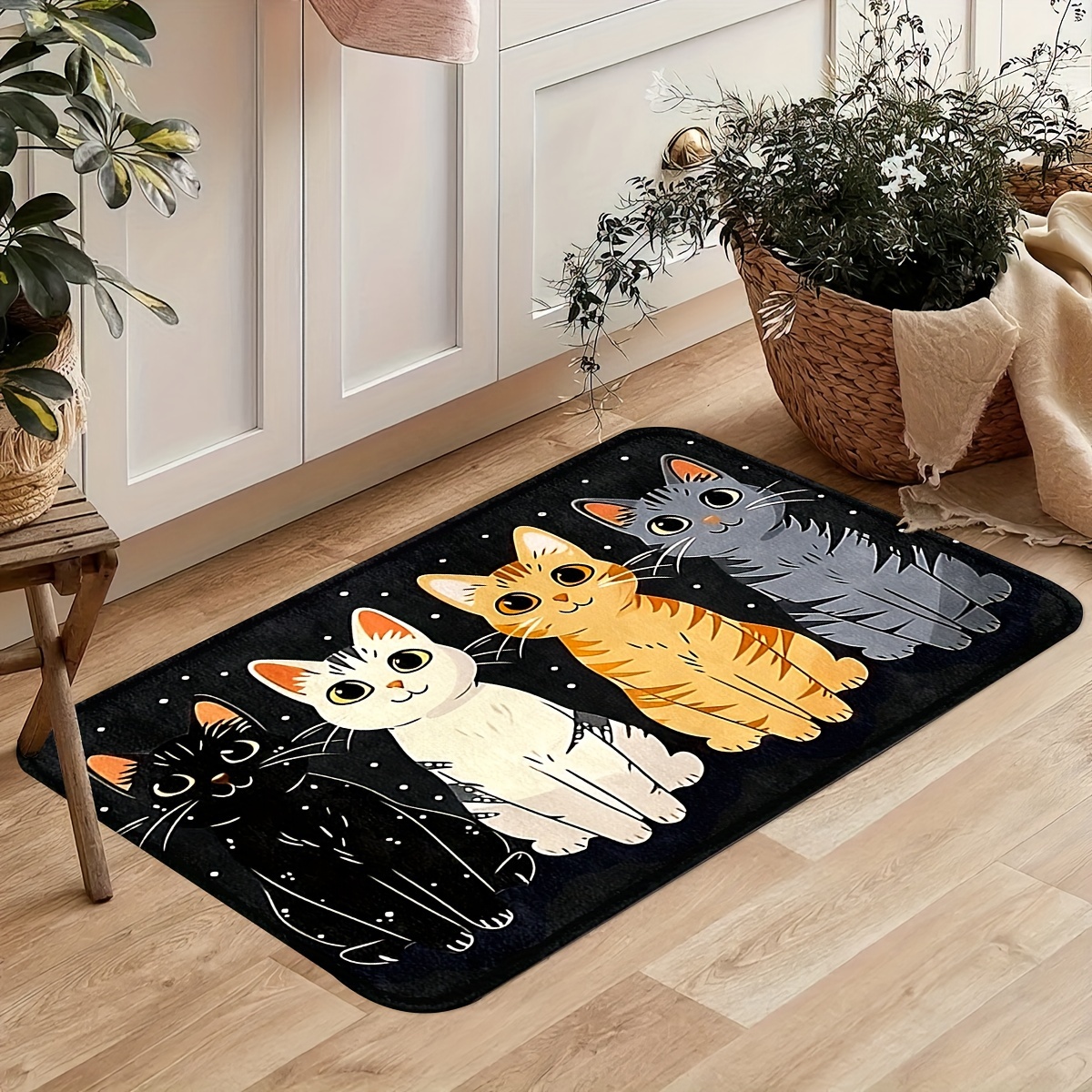 VIKAMA 1pc Cute Kitten Patter  – Kitchen Flooring Commercial recenzja i cena