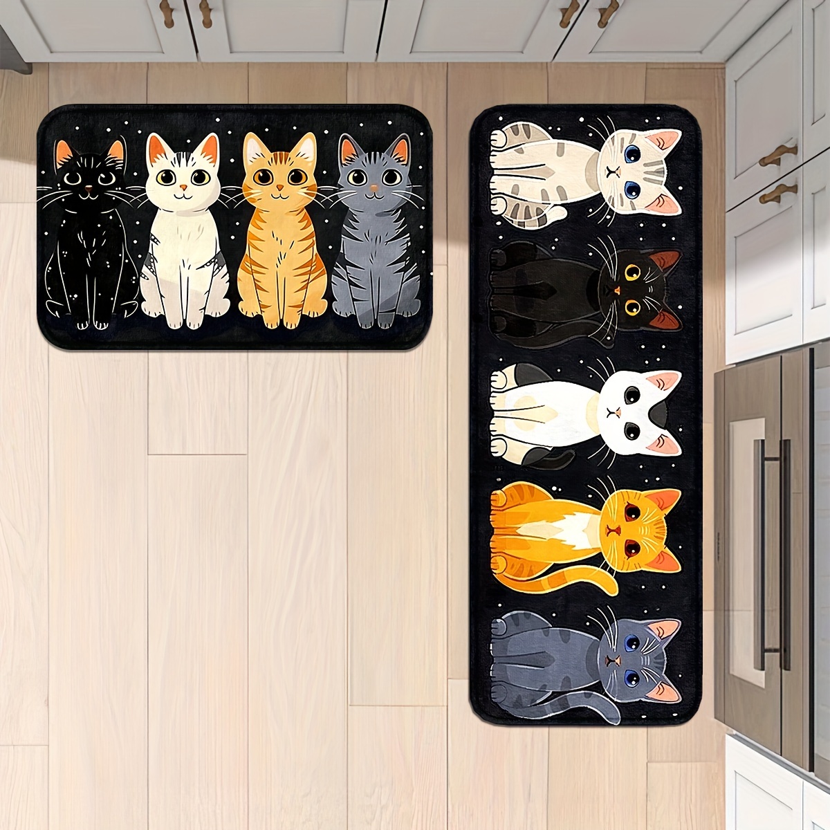 VIKAMA 1pc Cute Kitten Patter  – Kitchen Flooring Commercial recenzja i cena