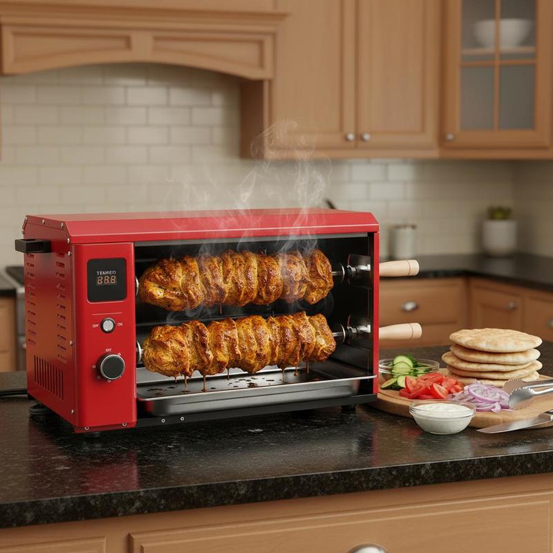 Automatic Meat Roaster 21.2x19 – Commercial Kitchen Broiler recenzja i cena