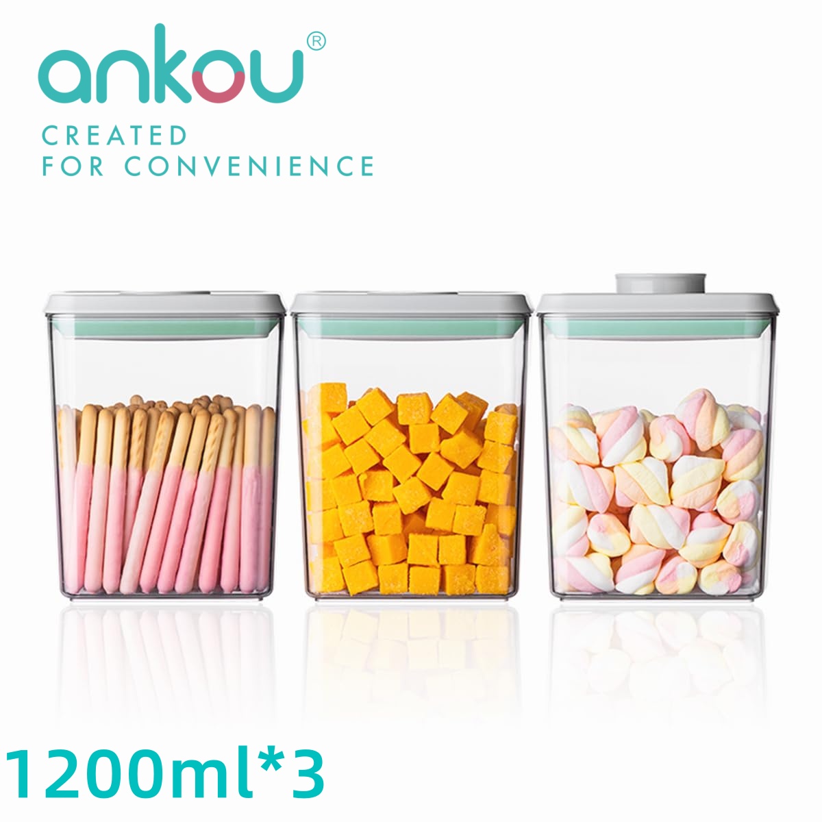 Ankou 3Pcs 1.2L Pop Airtight F – Commercial Kitchen Organiser recenzja i cena