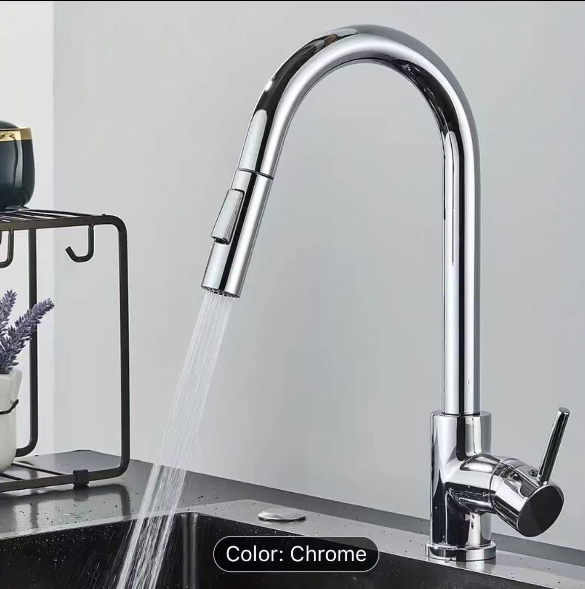Black silver kitchen faucet, d – Commercial Kitchen Mixer Tap recenzja i cena