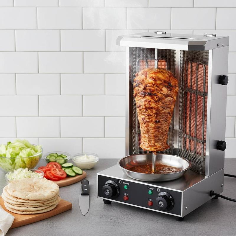 Vertical Broiler Gyro Rotisser – Commercial Kitchen Broiler recenzja i cena