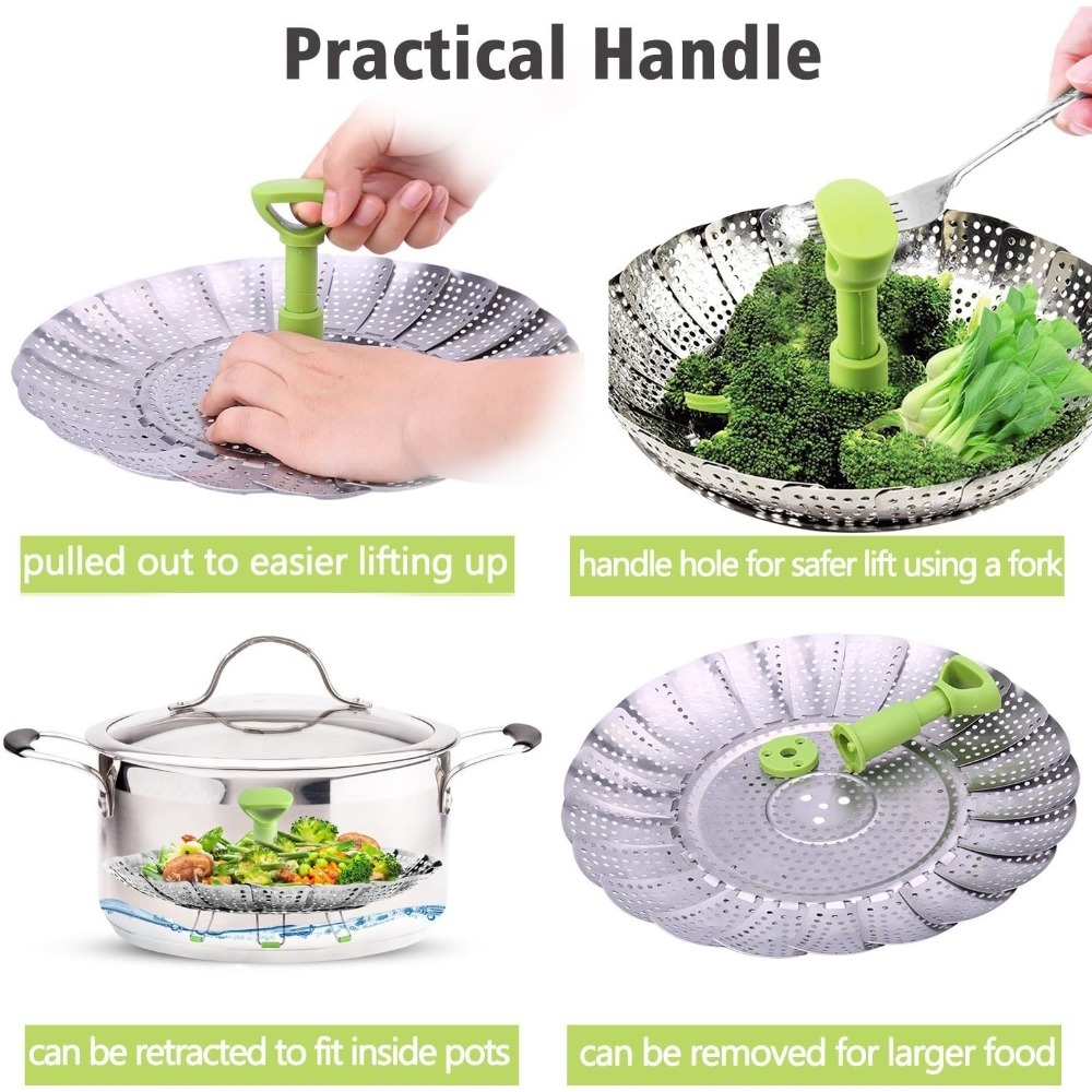 Food Steamer Basket Stainless  – Commercial Kitchen Steamer recenzja i cena