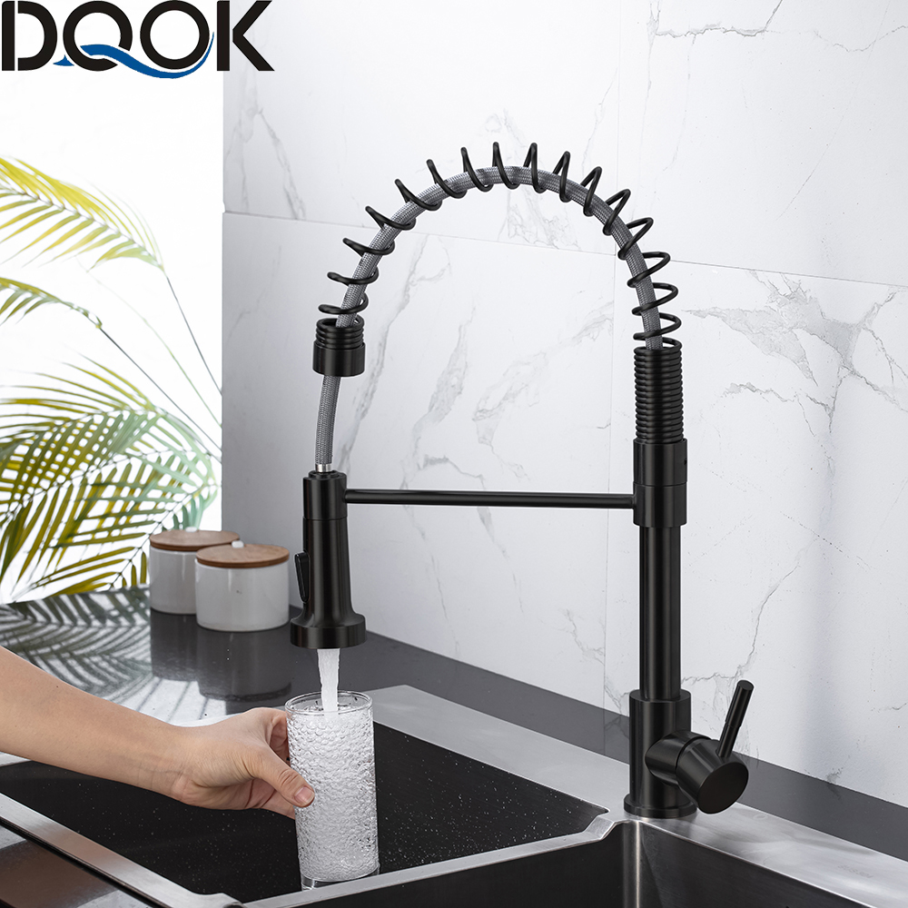DQOK Matte Black Kitchen Fauce – Commercial Kitchen Mixer Tap recenzja i cena