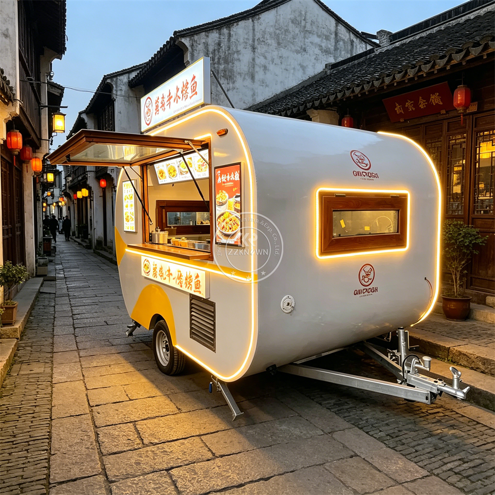 Stainless Steel Mobile Food Tr – Commercial Kitchen Trailer recenzja i cena