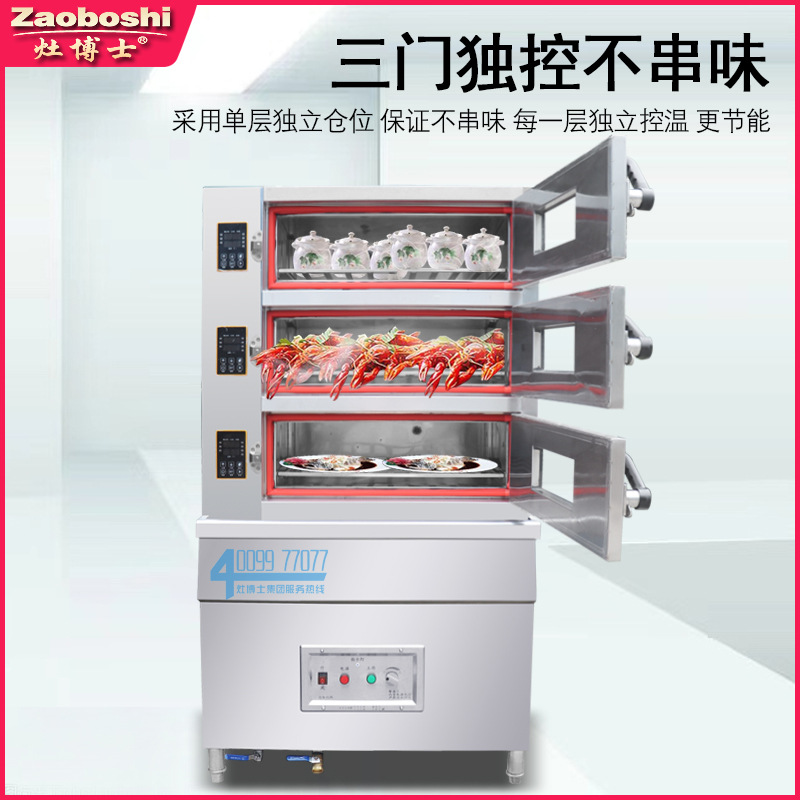 New Gas Seafood Steamer Three- – Commercial Kitchen Steamer recenzja i cena