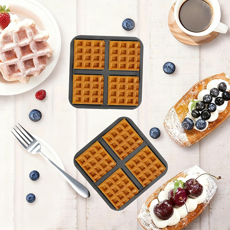 Square Waffle Mold, Non-Stick  – Commercial Kitchen Cooking recenzja i cena