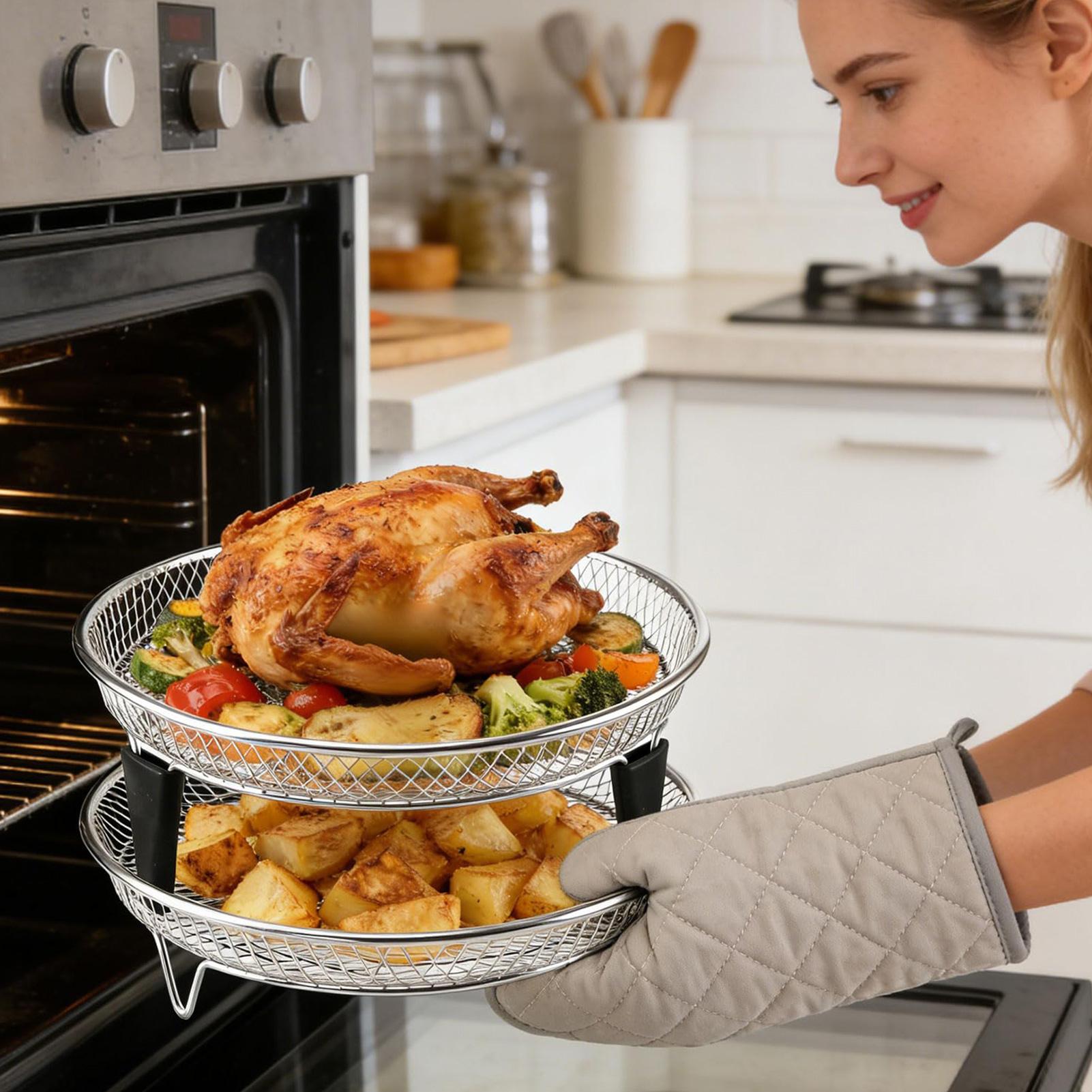 Air Fryer Accessories Stainles – Commercial Kitchen Steamer recenzja i cena