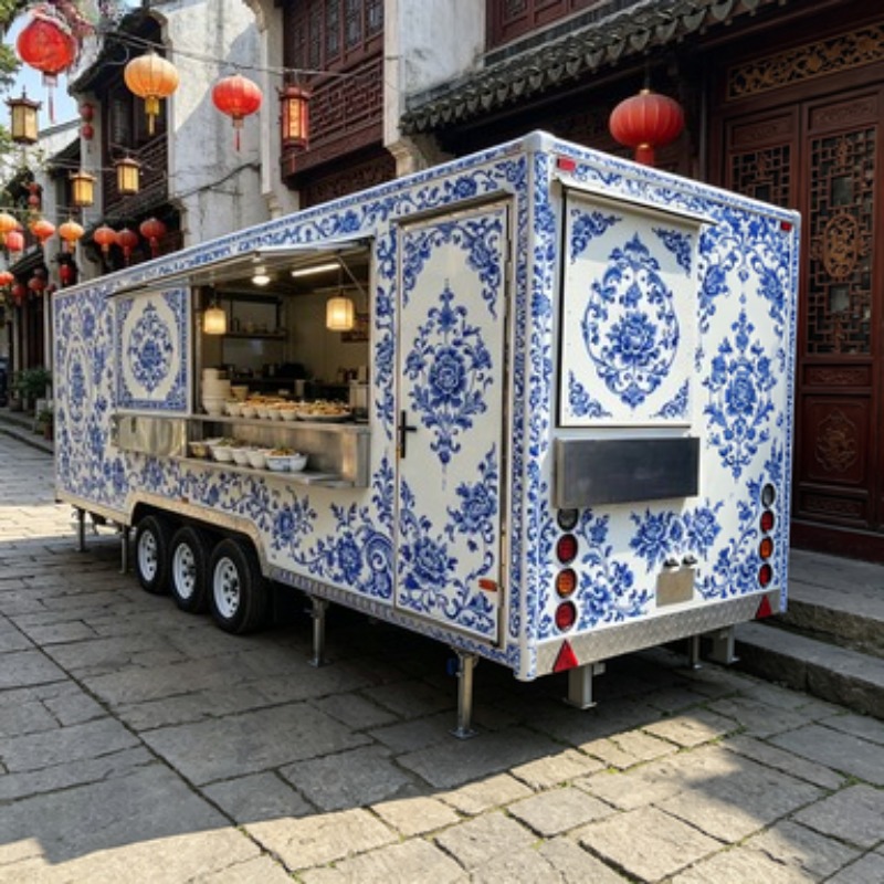 Hot Dog BBQ Mobile Kitchen Tra – Commercial Kitchen Trailer recenzja i cena
