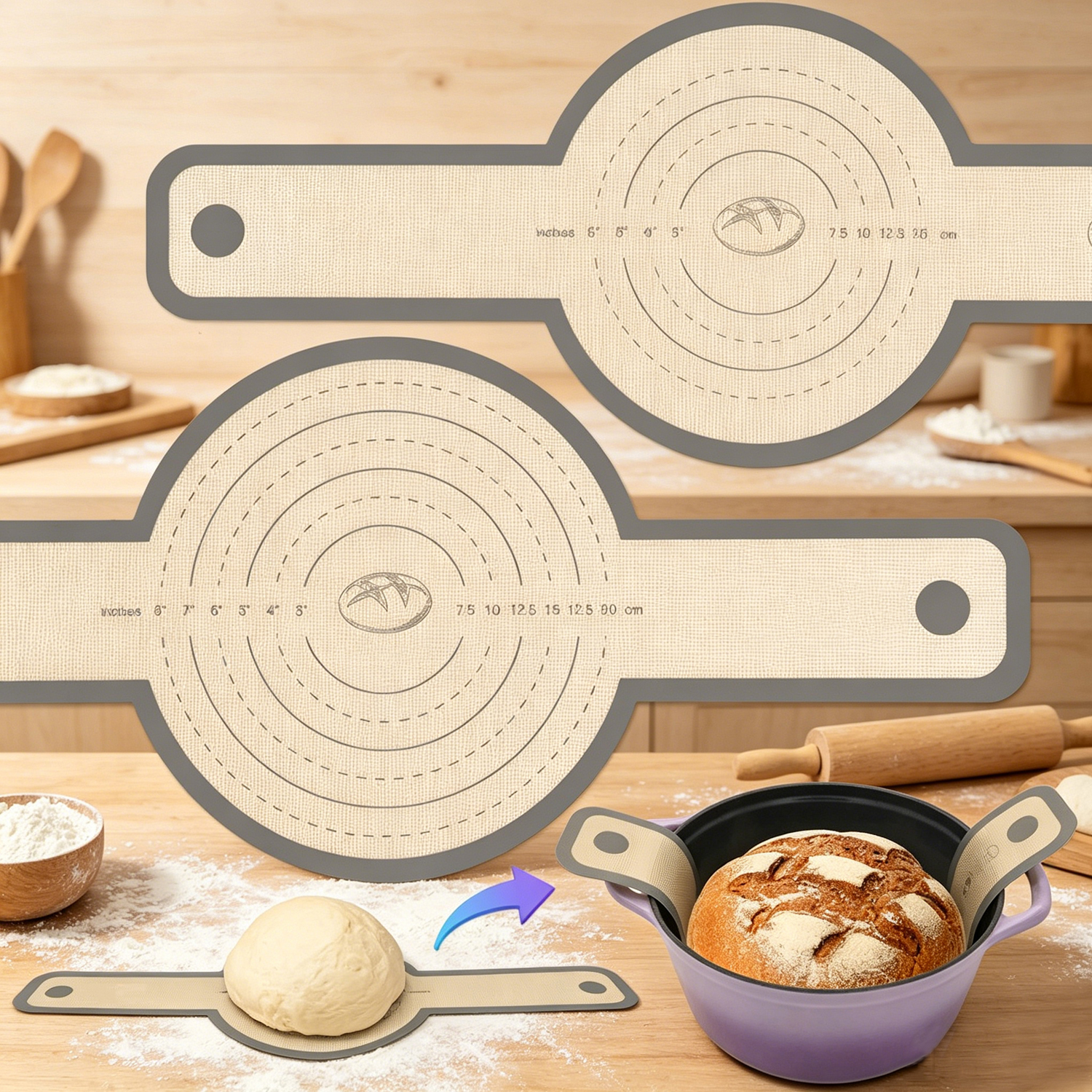 Silicone Bread Sling for Dutch – Crepe Maker Griddle recenzja i cena