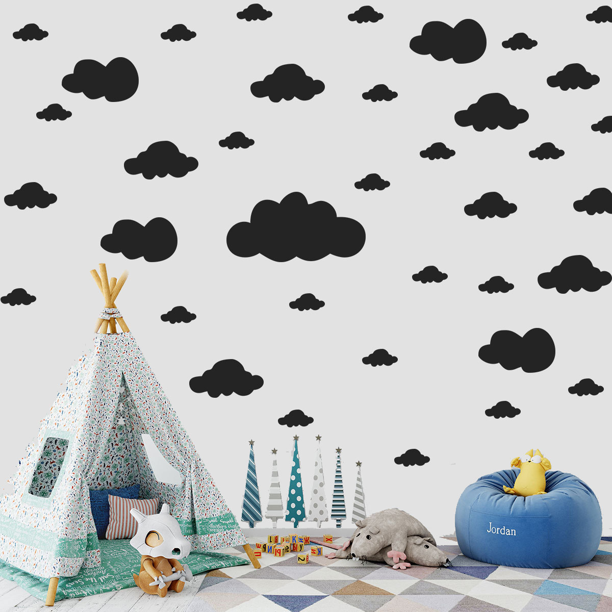 68 Pcs DIY Clouds Wall Sticker – Commercial Kitchen Tiles recenzja i cena