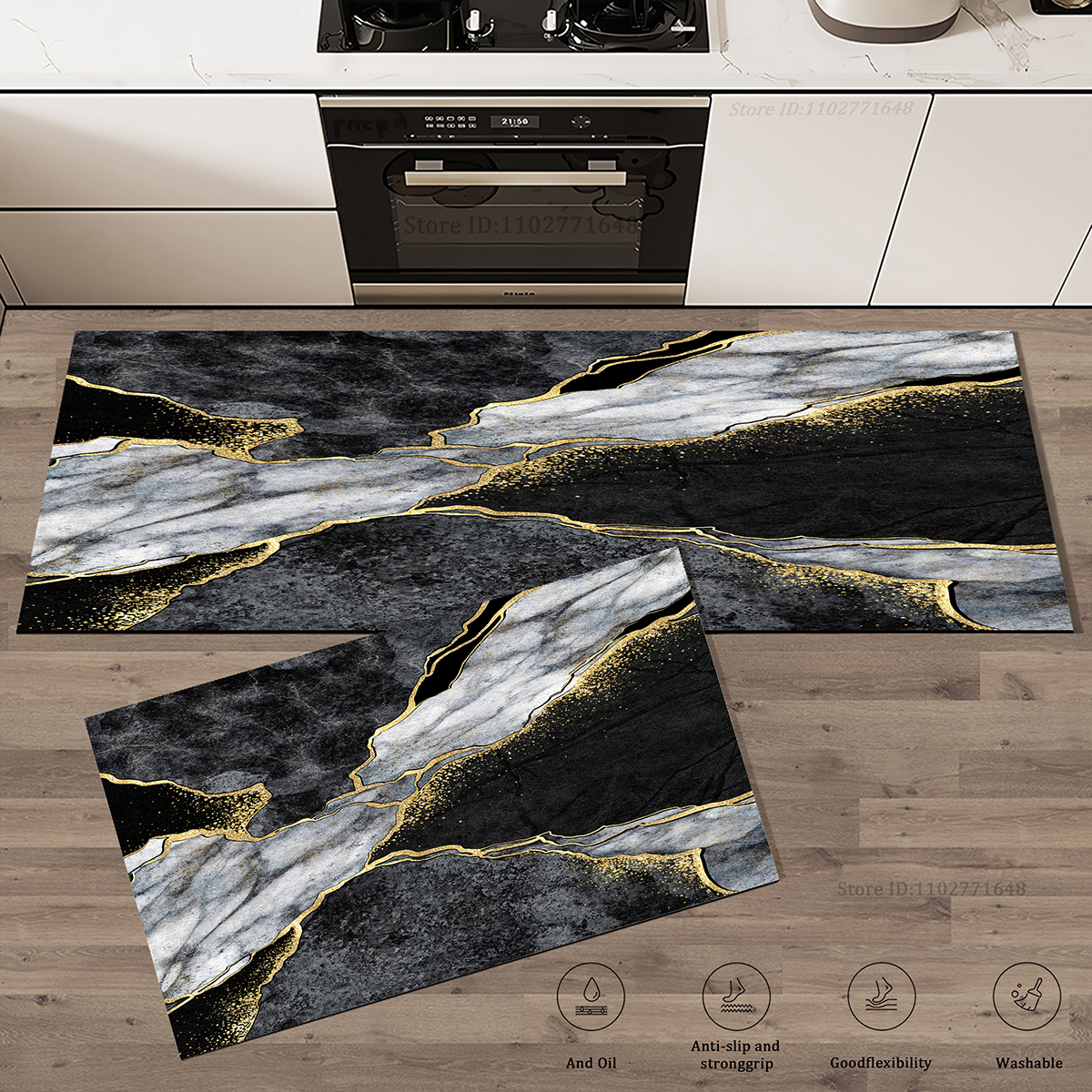 Marble Pattern Kitchen Absorbe – Kitchen Flooring Commercial recenzja i cena