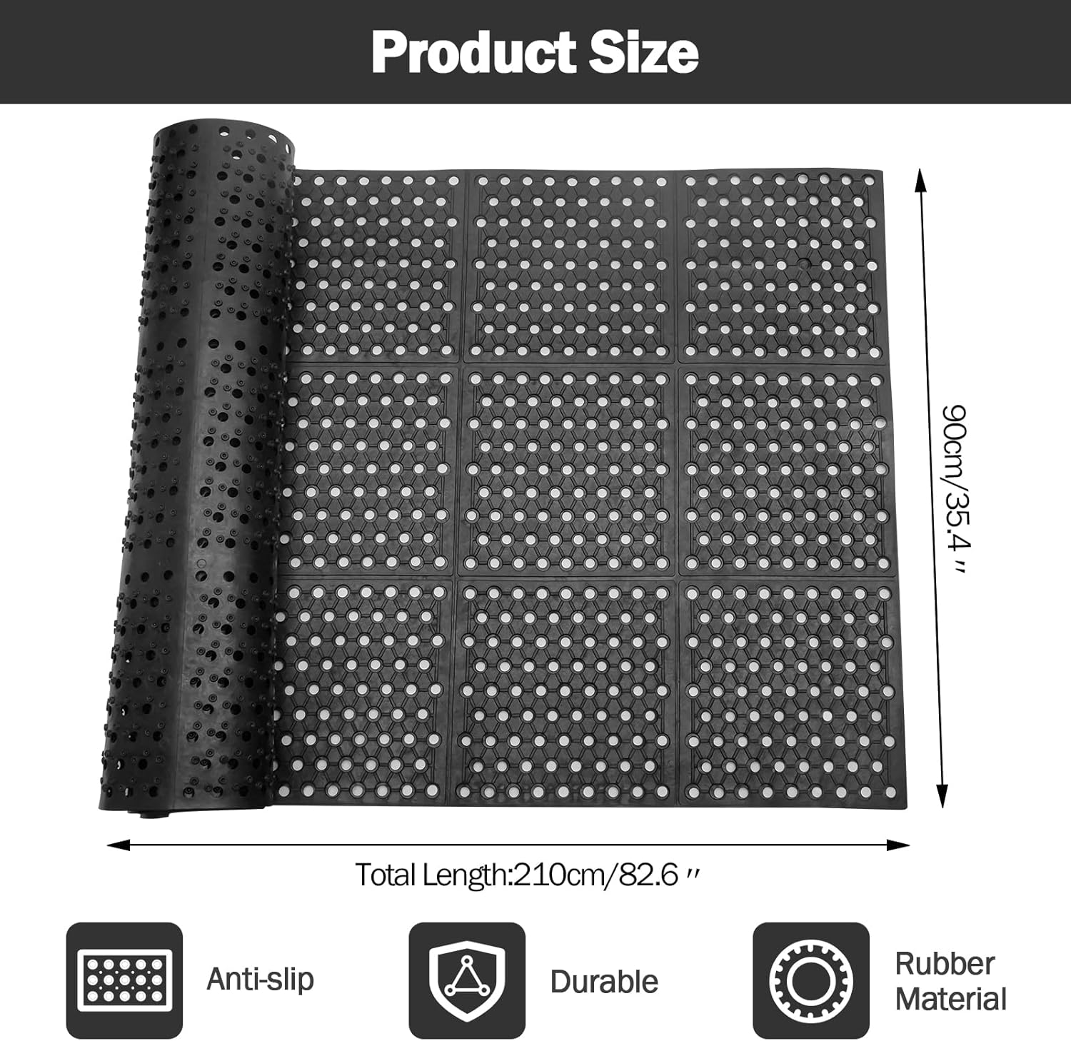 Anti-Fatigue Drainage Rubber M – Kitchen Flooring Commercial recenzja i cena