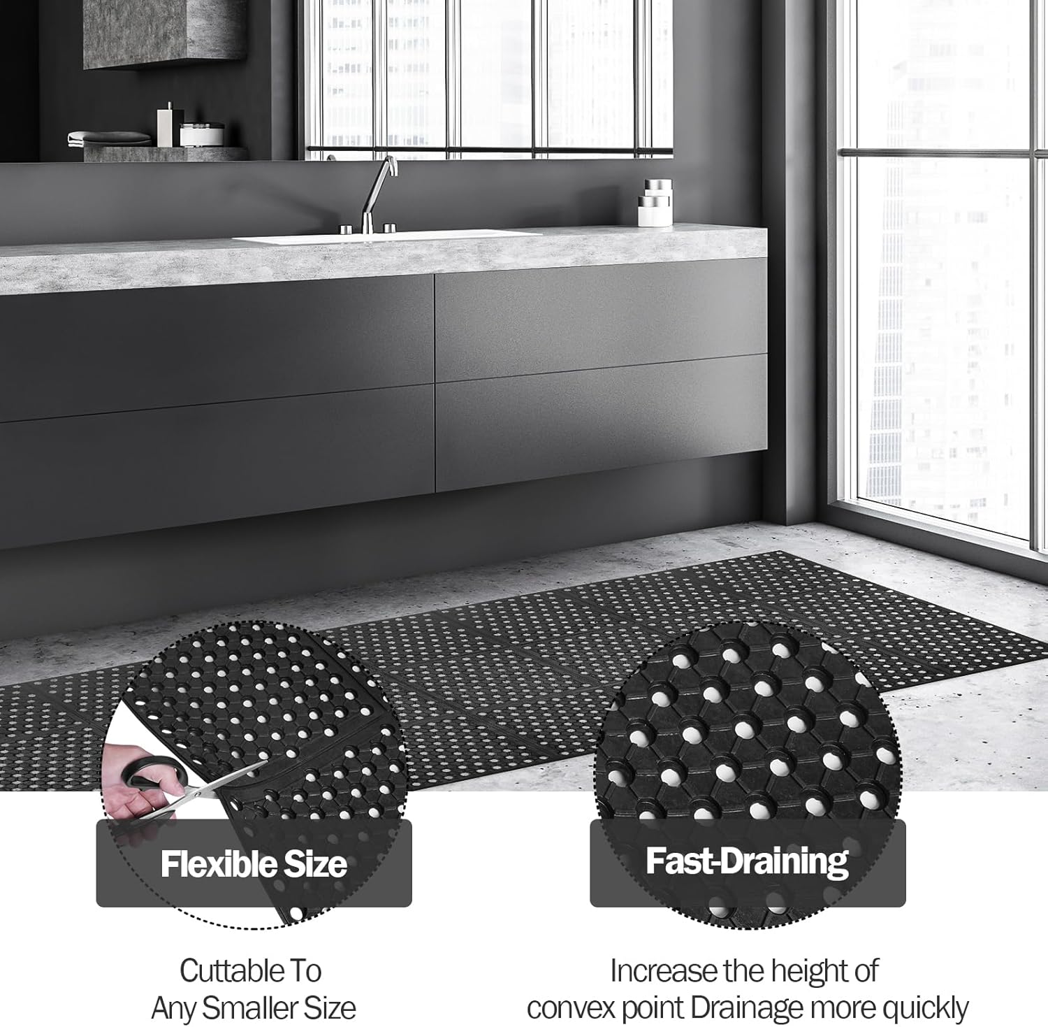 Anti-Fatigue Drainage Rubber M – Kitchen Flooring Commercial recenzja i cena