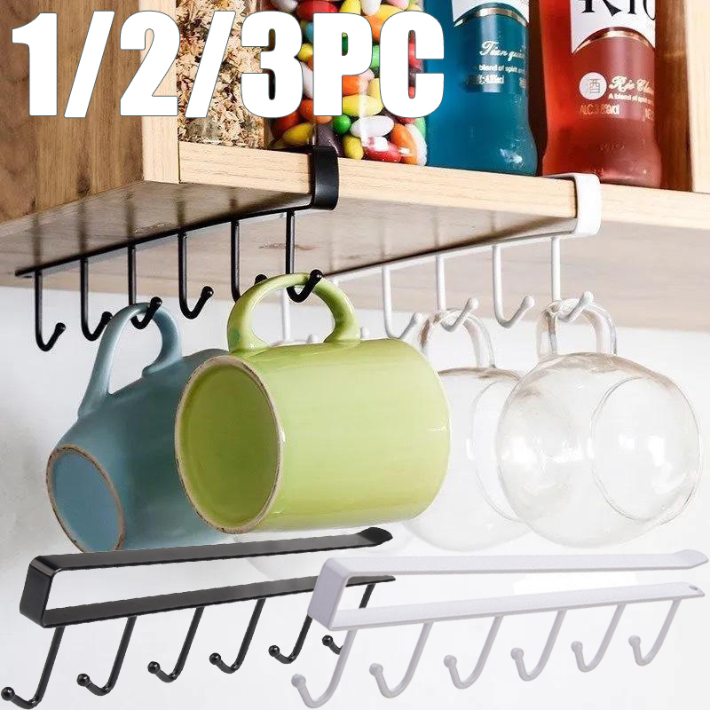 1/2/3PC 6 Hooks Kitchen Cabine – Commercial Kitchen Organiser recenzja i cena