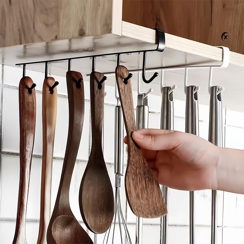1/2/3PC 6 Hooks Kitchen Cabine – Commercial Kitchen Organiser recenzja i cena