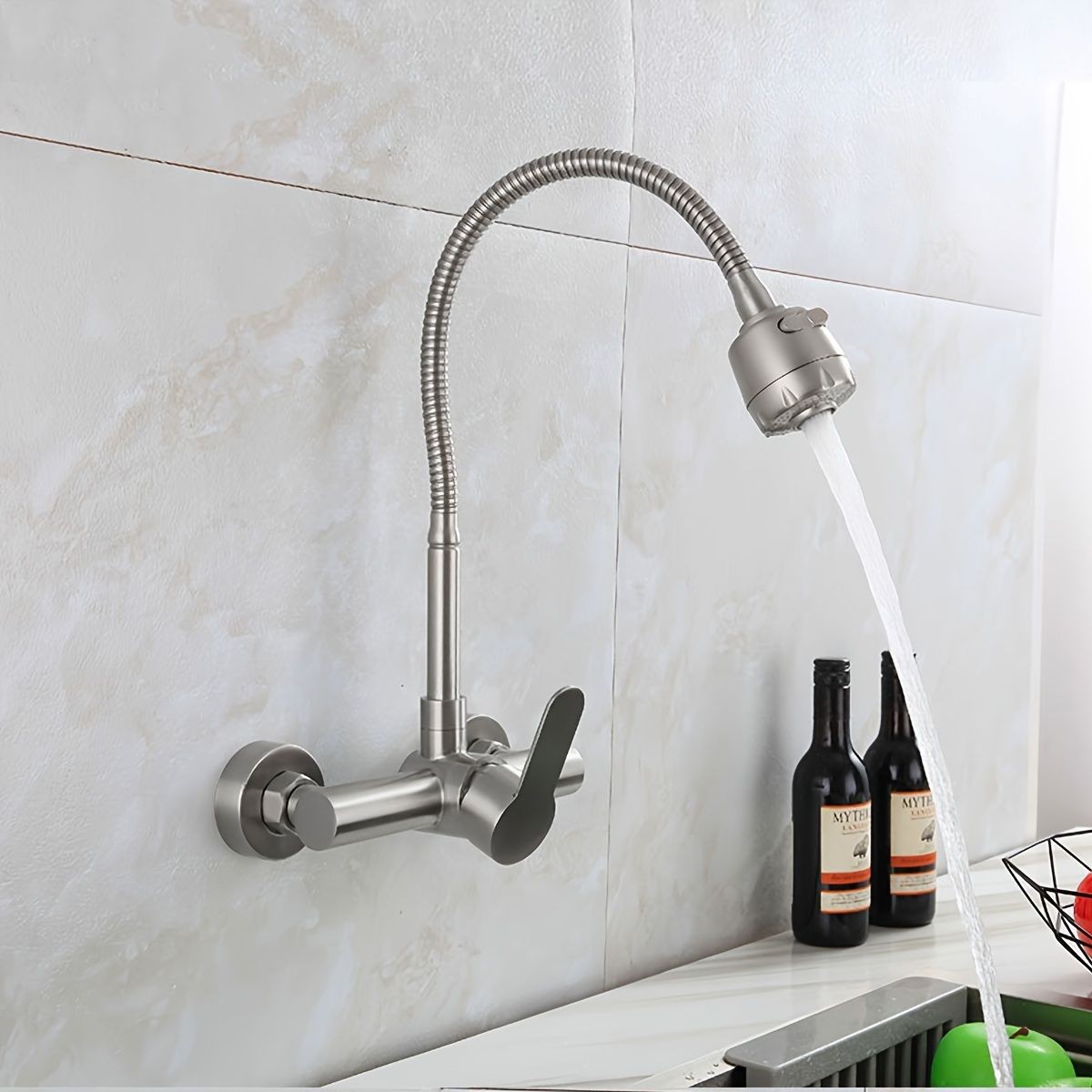 Wall-Mounted Kitchen Faucet, S – Commercial Kitchen Utensils recenzja i cena