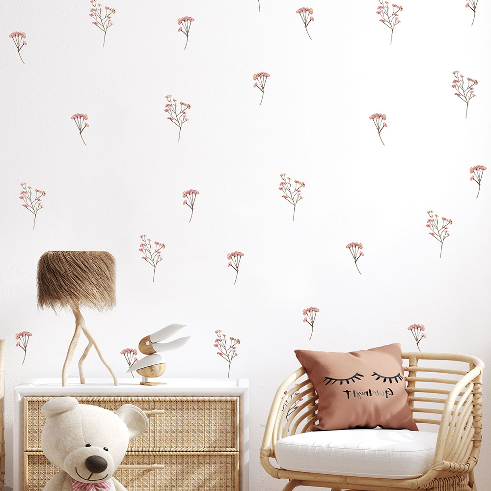 Pink  Watercolor Flower Wall S – Commercial Kitchen Tiles recenzja i cena