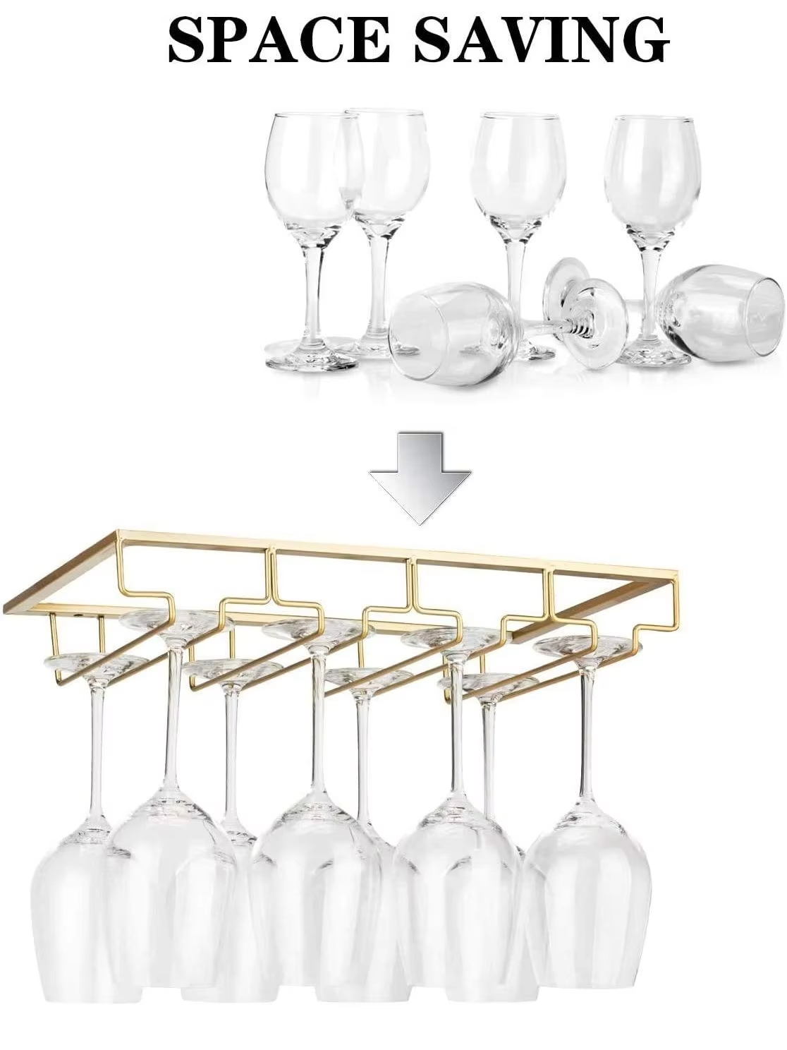 Wine Glass Hanger Rack for Bar – Commercial Kitchen Organiser recenzja i cena