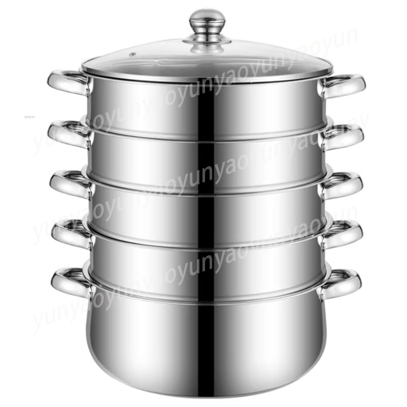 Large Capacity 4-Layer Steamer – Commercial Kitchen Steamer recenzja i cena