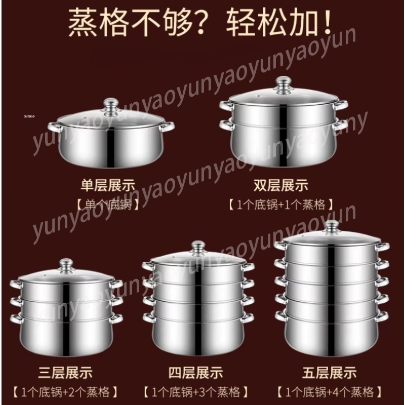 Large Capacity 4-Layer Steamer – Commercial Kitchen Steamer recenzja i cena