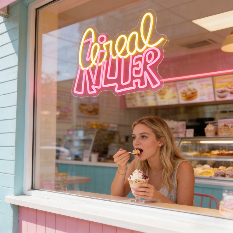 Cereal Killer Yellow Pink LED  – Commercial Kitchen Ideas recenzja i cena