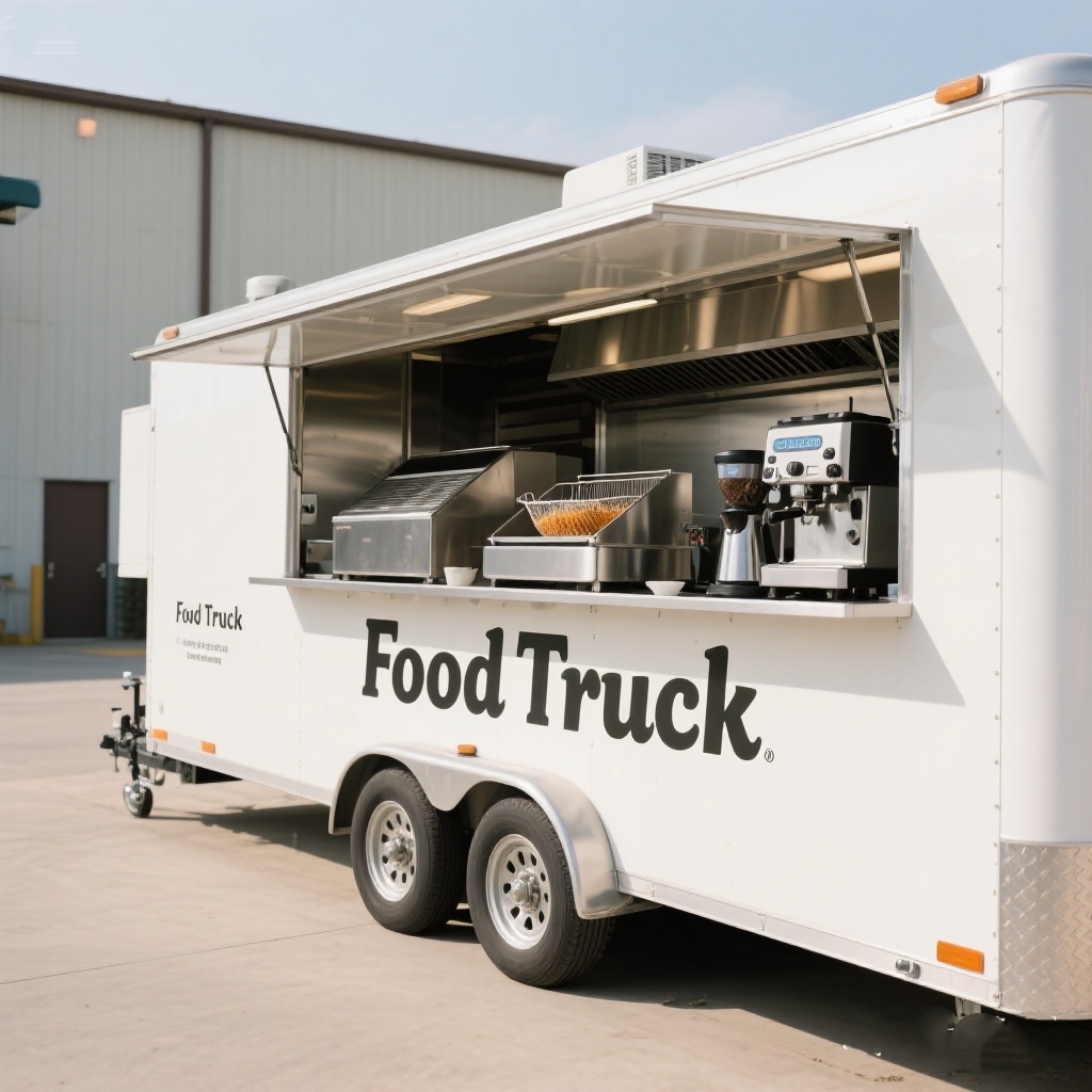 Mobile Food Truck With Full Ki – Commercial Kitchen Trailer recenzja i cena