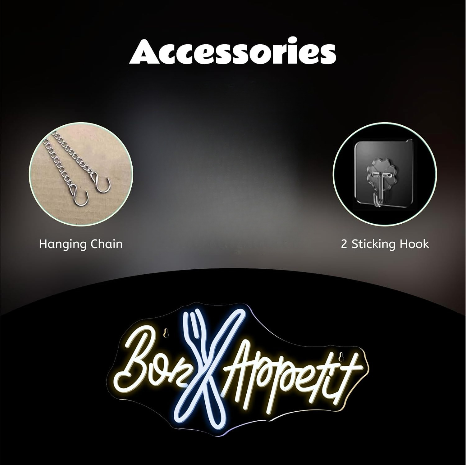 Bon Appétit Neon Sign Good App – Commercial Kitchen Ideas recenzja i cena