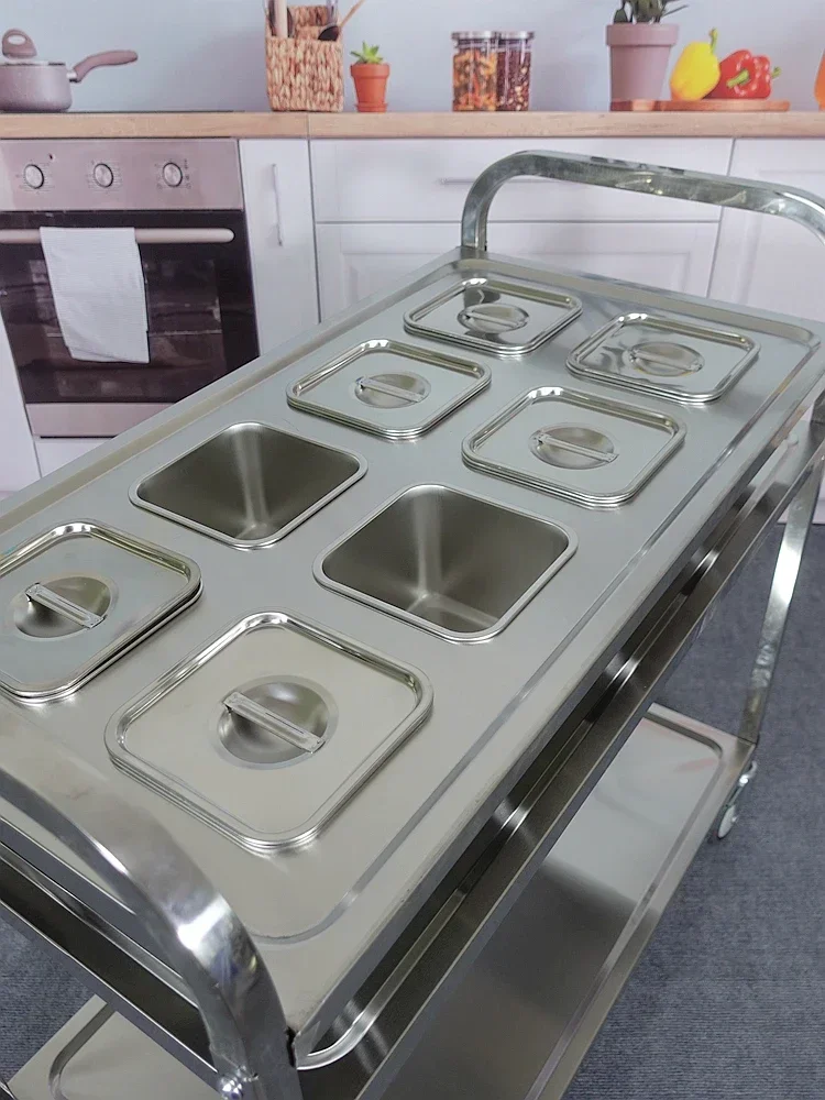 Stainless steel two-layer mobi – Commercial Kitchen Plumbing recenzja i cena