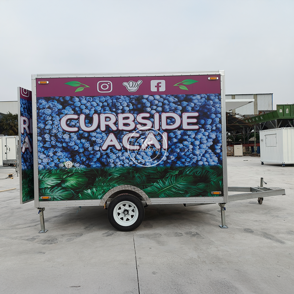 Mobile Food Cart Burger BBQ Co – Commercial Kitchen Trailer recenzja i cena