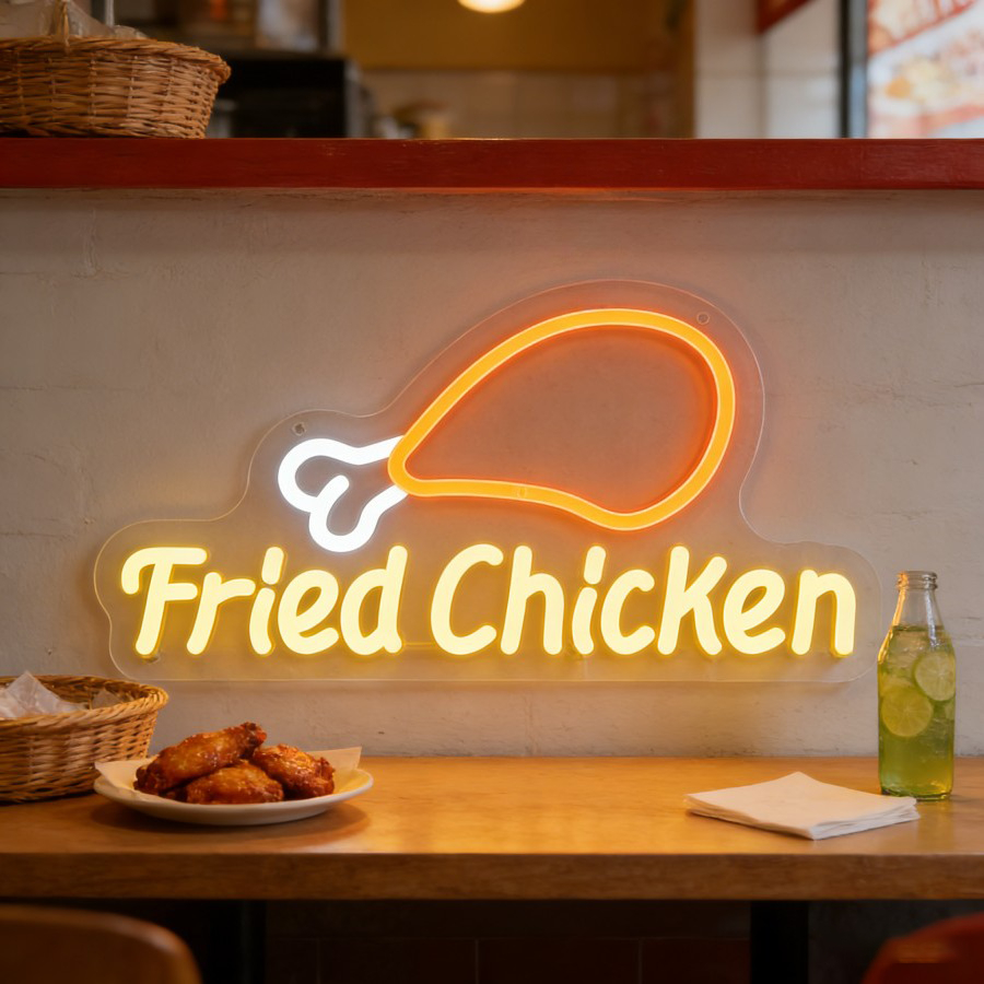 Fried Chicken LED Neon Sign fo – Commercial Kitchen Ideas recenzja i cena