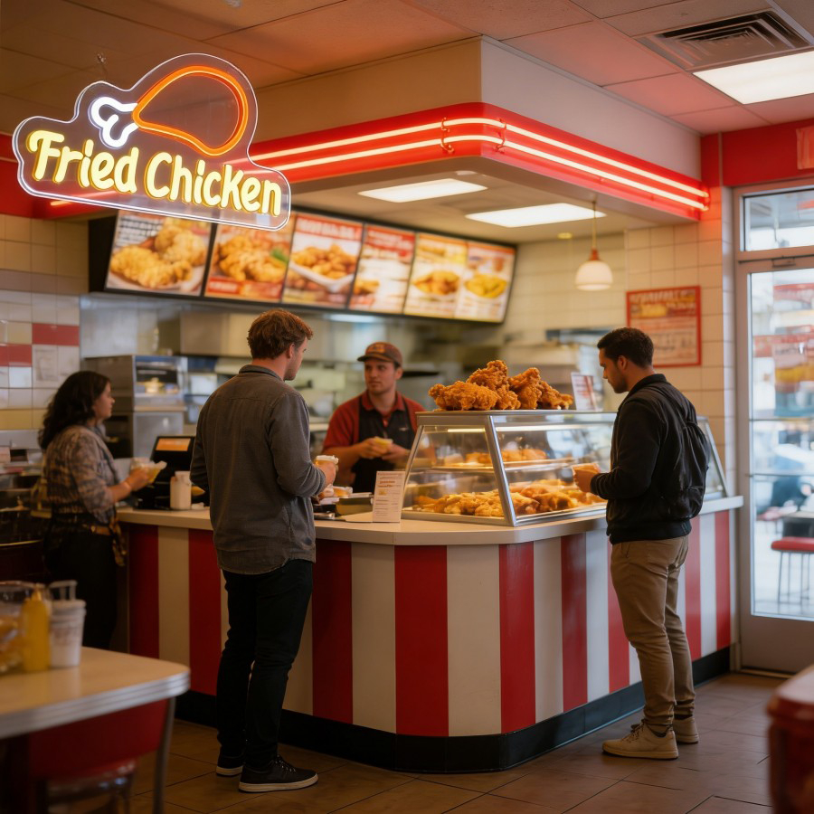 Fried Chicken LED Neon Sign fo – Commercial Kitchen Ideas recenzja i cena